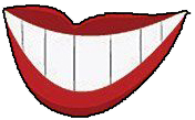 mouth with red lips